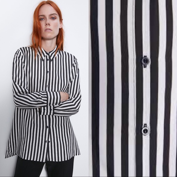 Zara pinstripe dress shirt - Picture 4 of 7